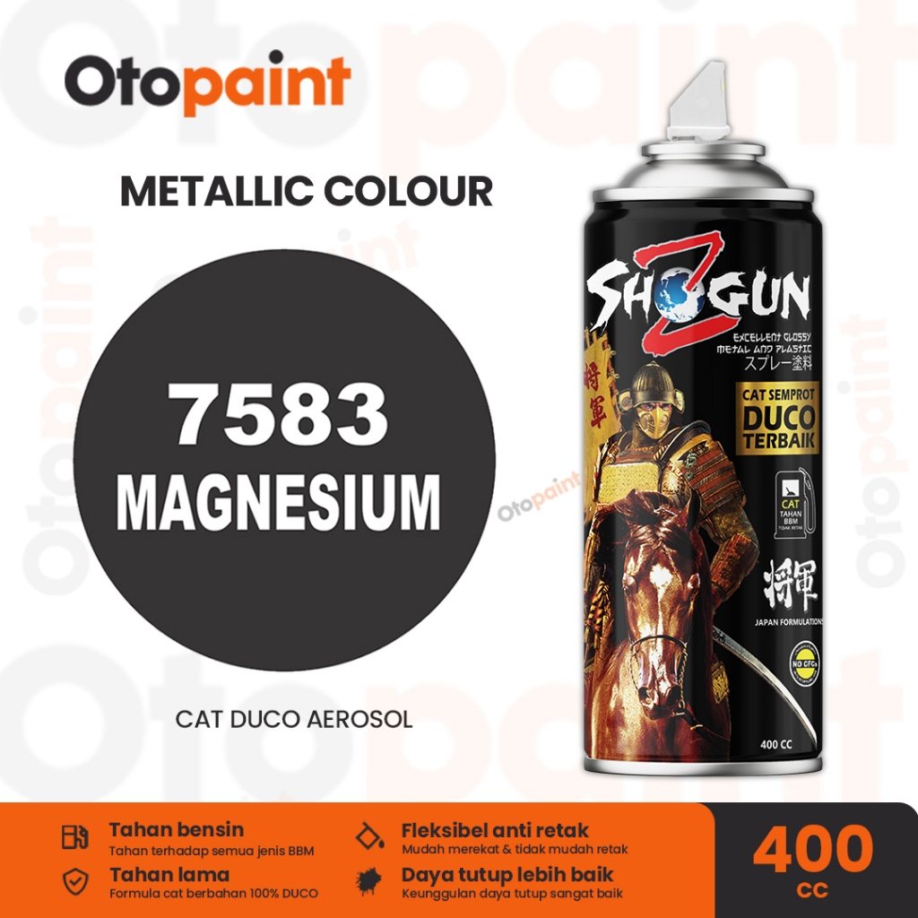 OTOPAINT Cat Semprot Pilox Warna Velg Magnesium Mobil Motor | Shogun Z Magnesium 7583