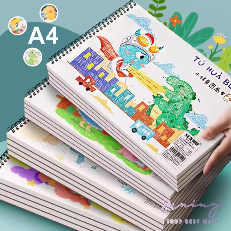 

WaterColor Book Kertas Buku Lukis 30/50 Lembar Buku Gambar Desain Melukis Water Colour Paper Cat Air Tebal 100gsm Lukis