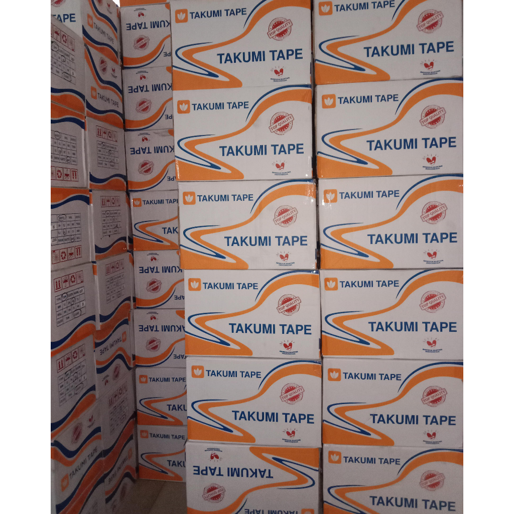 

♦️Chabee♦️lakban bening 45mmx200yard Super Jumbo|isolasi selotip clear tape| 1 Dus Isi 54 Roll Takumi