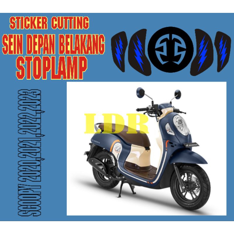 cutting stiker variasi sein,stoplam scoopy