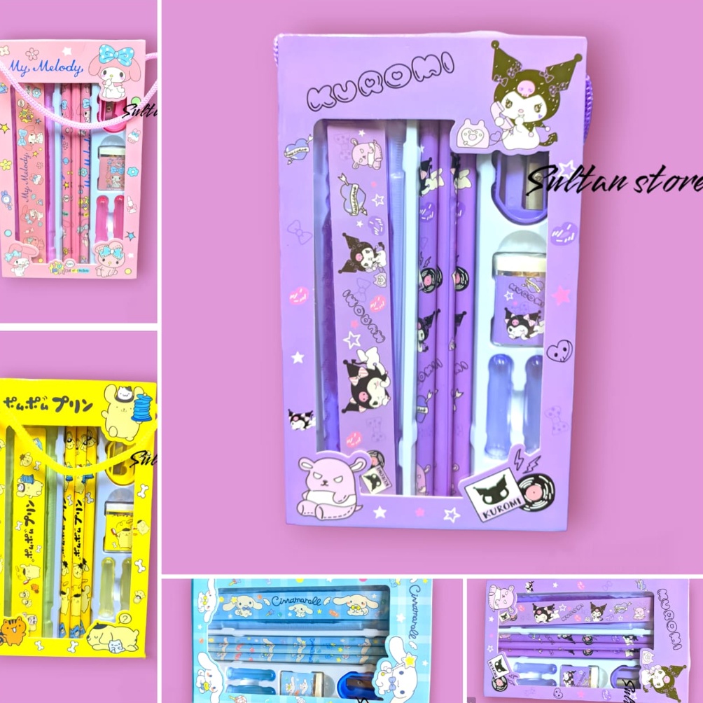 

[Y0865] PENSIL SET SANRIO KUROMI PURIN 9067