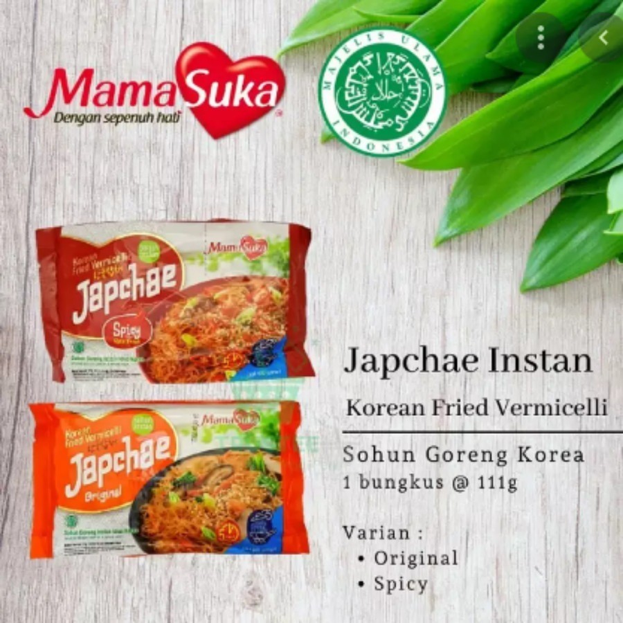 Japchae Soun Goreng Instan Korea Mamasuka Halal Bihun Original/ SPICY