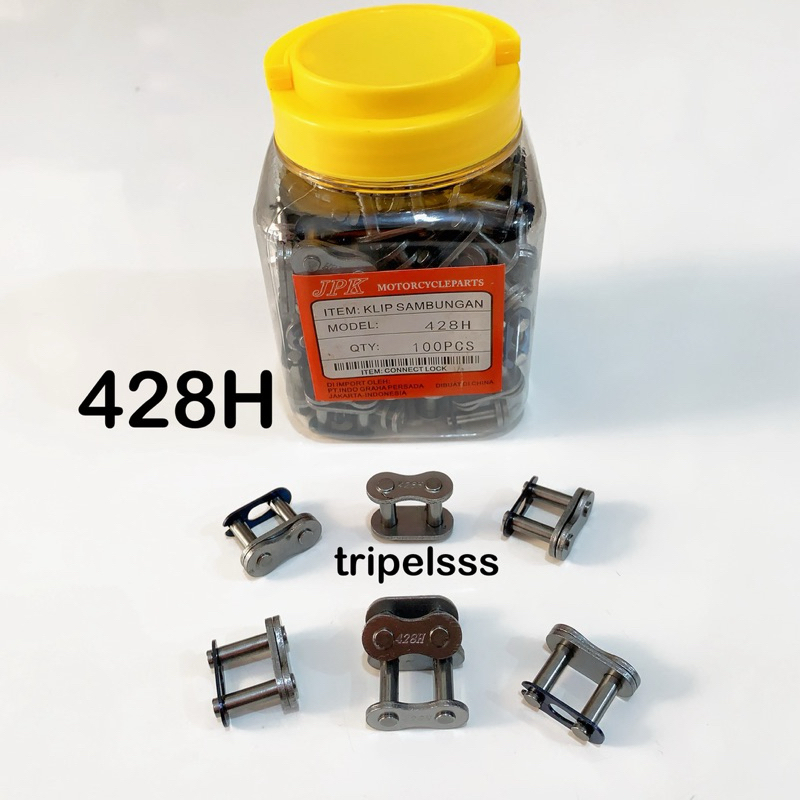 SAMBUNGAN RANTAI MOTOR KODE 428H 428 (tipe Tebal)