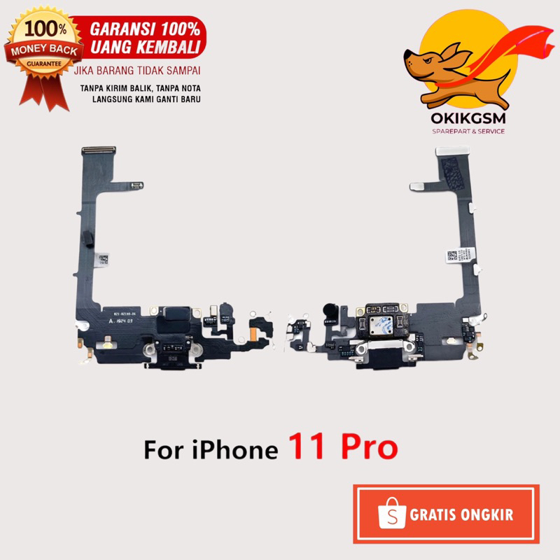 Flexsibel Konektor Charger Iphone 11 Pro Original 100% With IC Charger / Original Flexsibel Cas Ipho