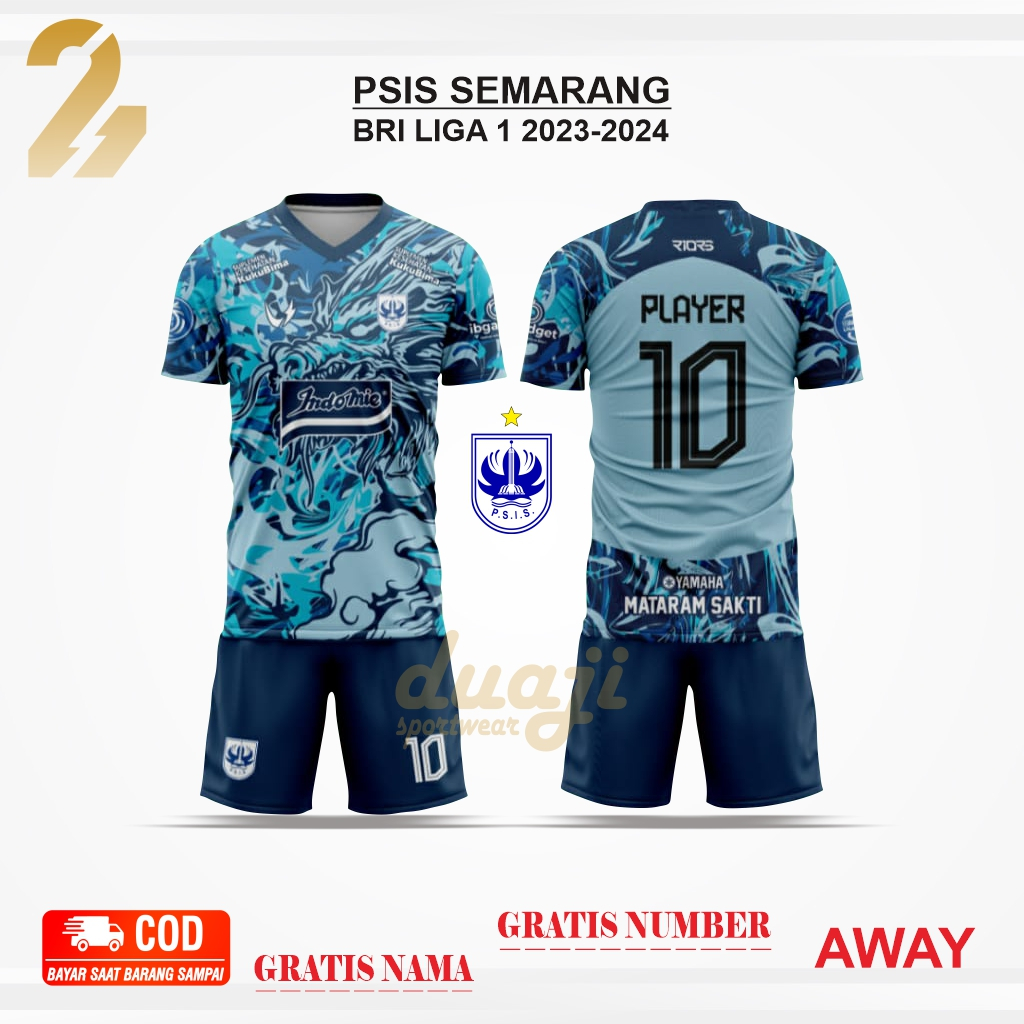 Baju Jersey PSIS SEMARANG THIRD Terbaru Full Printing Ready Size Anak & Dewasa
