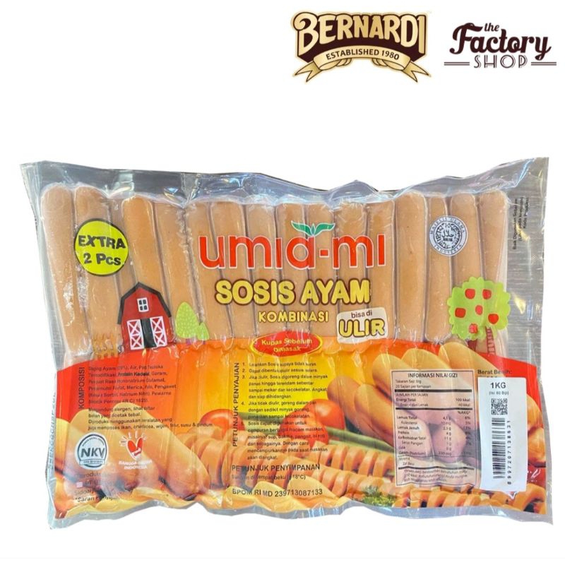 Umiami Sosis Ayam Ulir 1 kg