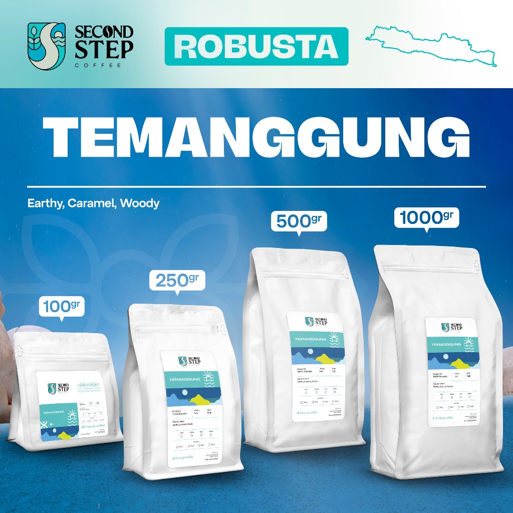 

Kopi Robusta Temanggung Coffee Bean Espresso Roasted Beans Coffe Asli