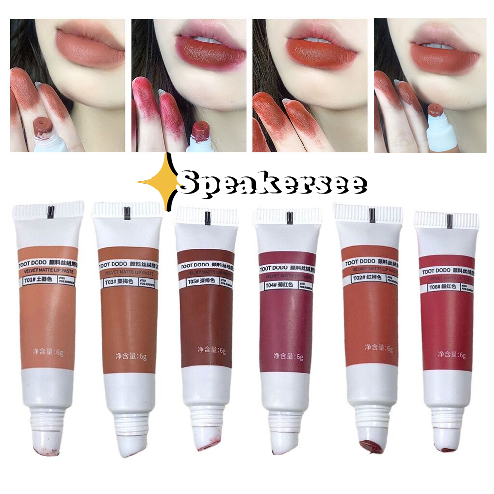 [Ready stock]USLIKE Lip Glaze Matte Tahan Lama Velvet Pigment Lip Mud Lipstick Make Up Lipstick-SS