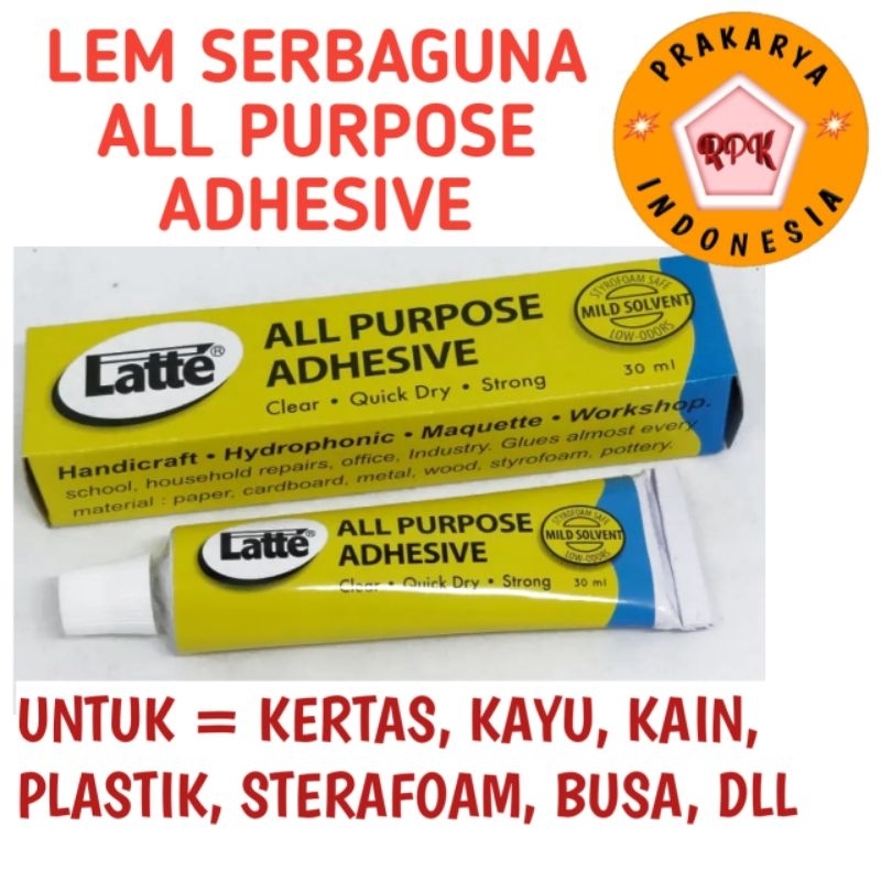 

Lem serbaguna untuk kertas | kain 30ml - 100ml