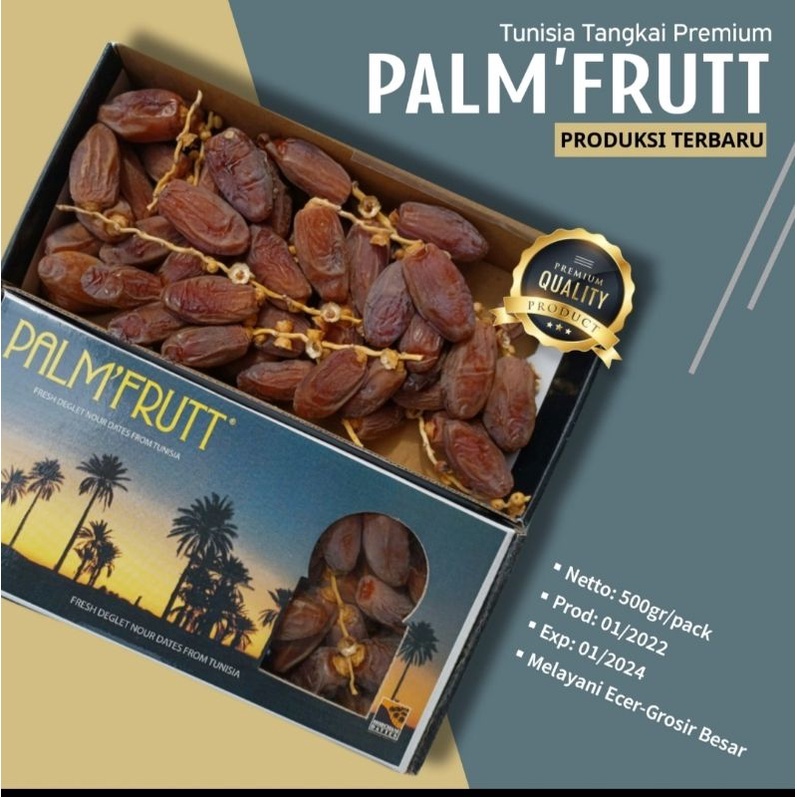 

Rumah Kurma Muda - Kurma Tangkai Tunisia Palmfrutt 500gr