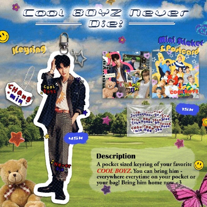 [puffy_pockets] keyring the boyz "cool boyz never die"