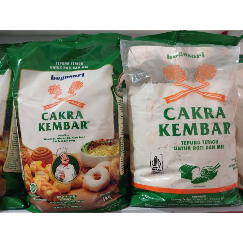 

Terigu Cakra Kembar Premium dan Transparan 1 kg