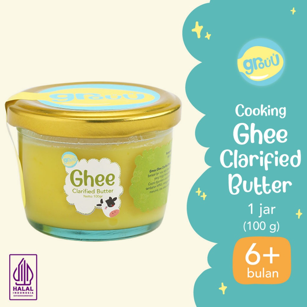 

[♤S4➤] Grouu - Grassfed Ghee Butter (Mentega rendah laktosa) - BB Booster MPASI Diskon