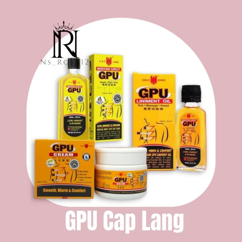 Minyak Urut GPU Cap lang | Minyak GPU Pala | GPU krim | GPU Sereh