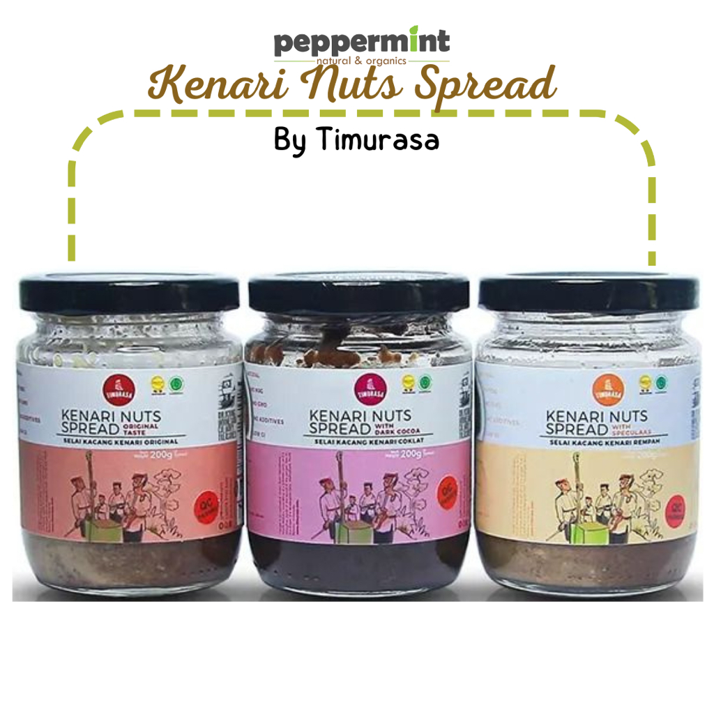 

TIMURASA Kenari Nuts Spread (Original/Speculaas/Dark Choco) / Selai Kacang Kenari (200 gram)