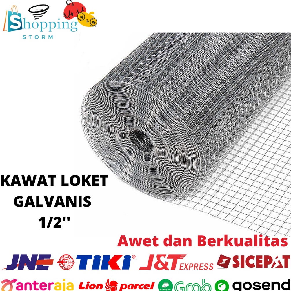 Grosir Kawat Loket Galvanis Putih 1/2 Inch Kawat Ram Putih Kawat Ayam Kandang 57