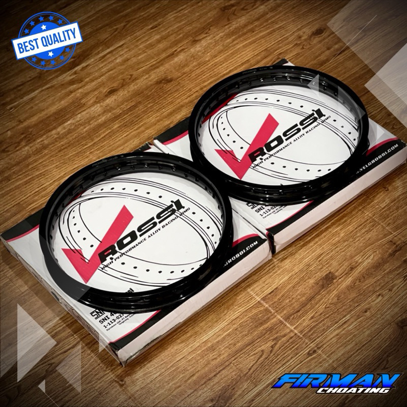 VELG WILWOOD scarlet hitam scarlet rossi silver gold hitam 160 185 / velg pelk rossi hitam 160 185 r