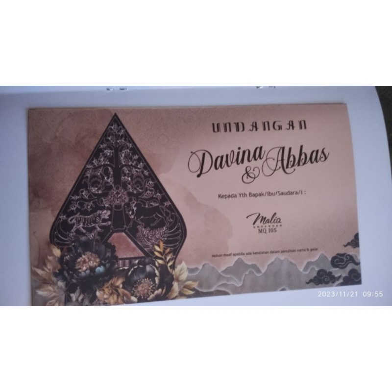 BLANGKO UNDANGAN/KERTAS UNDANGAN/UNDANGAN NIKAH/UNDANGAN KHITAN/BLANGKO KOSONG