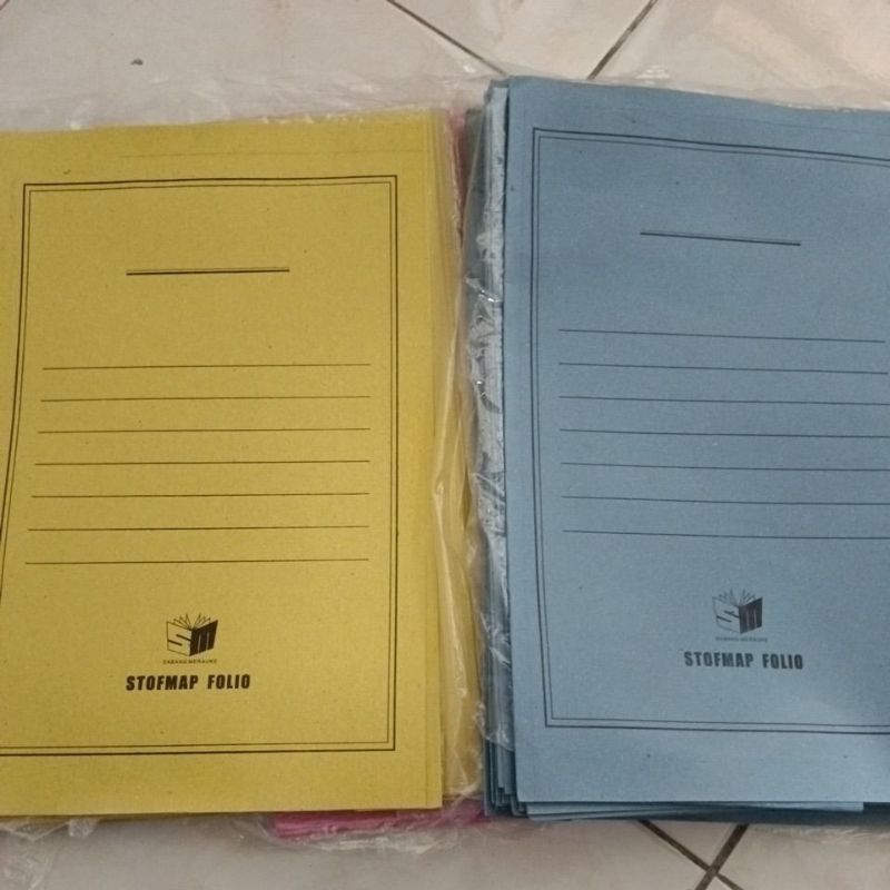 

Map kertas ukuran folio