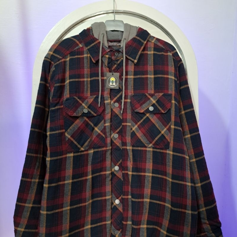 FLANEL OUTER HOODIE BOSTON TRADERS