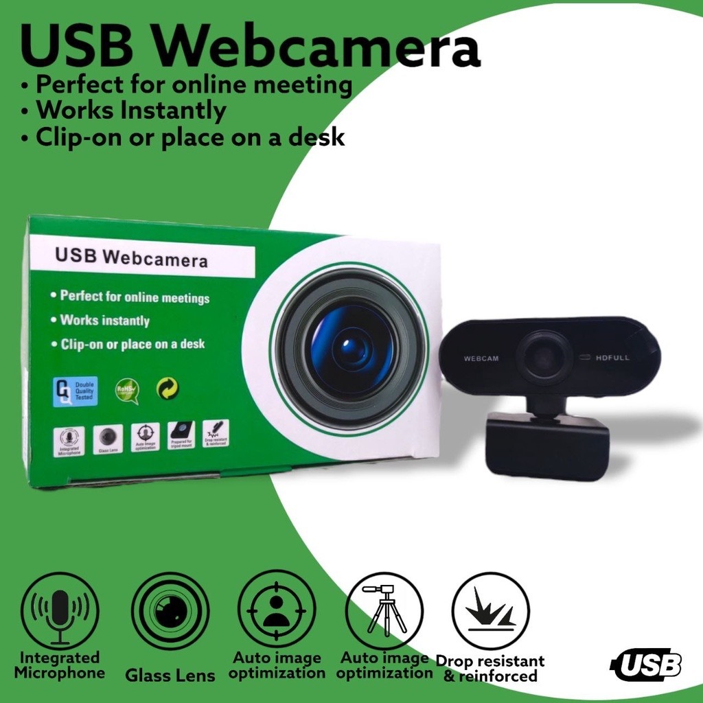 USB Webcam Web Camera USB Kamera Komputer Laptop Full HD