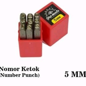 Angka ketok 5mm /punch number 5 mm