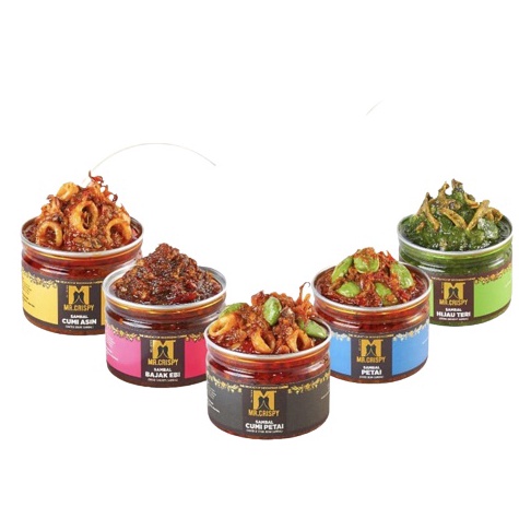 

B@ru Sambal Cumi Asin / Cakalang / Cumi Petai Teri Medan Jengkol Roa / Bawang / Sambal Bebek Madura / Sambel Mr.Crispy Product Impor