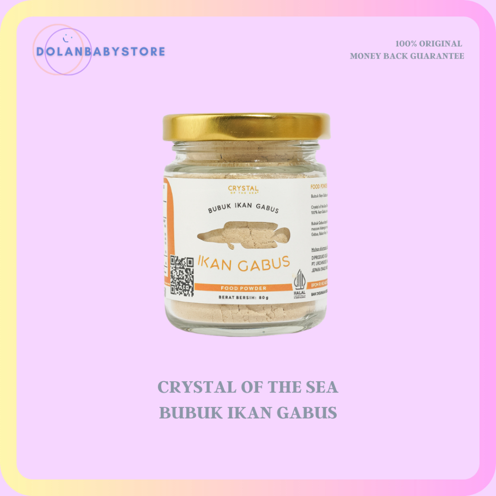 

Crystal of the Sea Gabus Powder | Bubuk Ikan Gabus | Bumbu Kaldu MPASI NON MSG | BAHAN MPASI ANAK