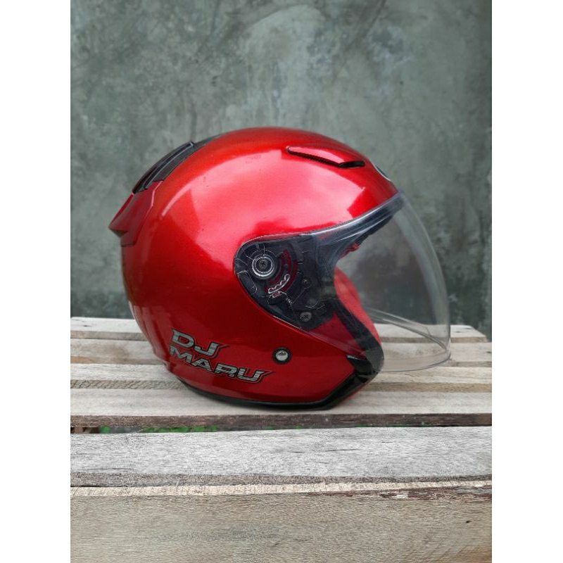 Helm KYT DJ MARU Red (Bekas)