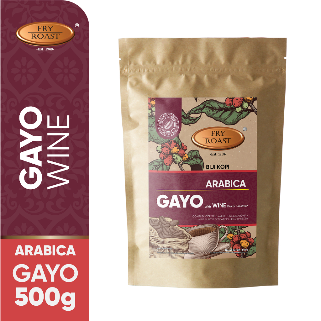 

KOPI ARABICA GAYO WINE PROCESS 500 GR BIJI/BUBUK