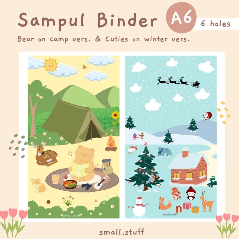 

Sampul Binder A6 Bear on Camping vers. & Cuties on Winter vers.