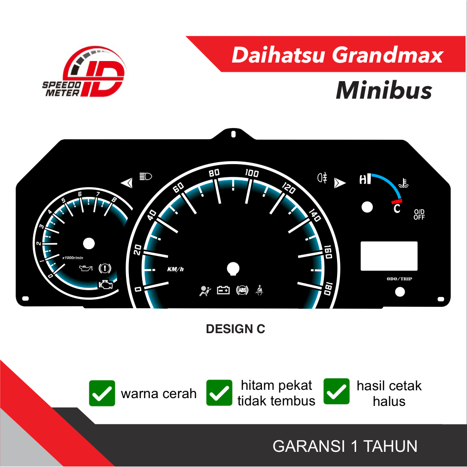 Panel Speedometer Granmax Minibus (RPM) Grandmax Daihatsu