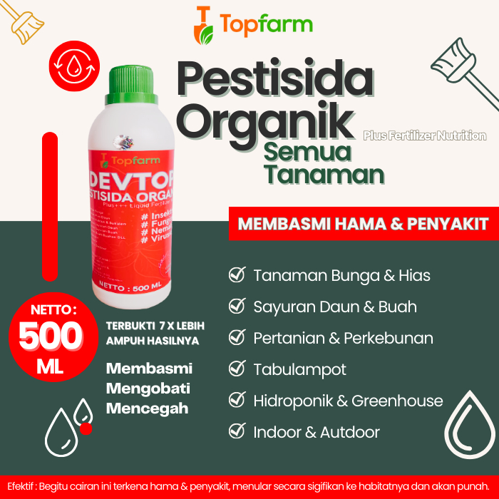 Pestisida Pembasmi Hama Daun / Pestisida Organik Cair / Pestisida Tanaman Cabe Rawit / Pestisida Pem