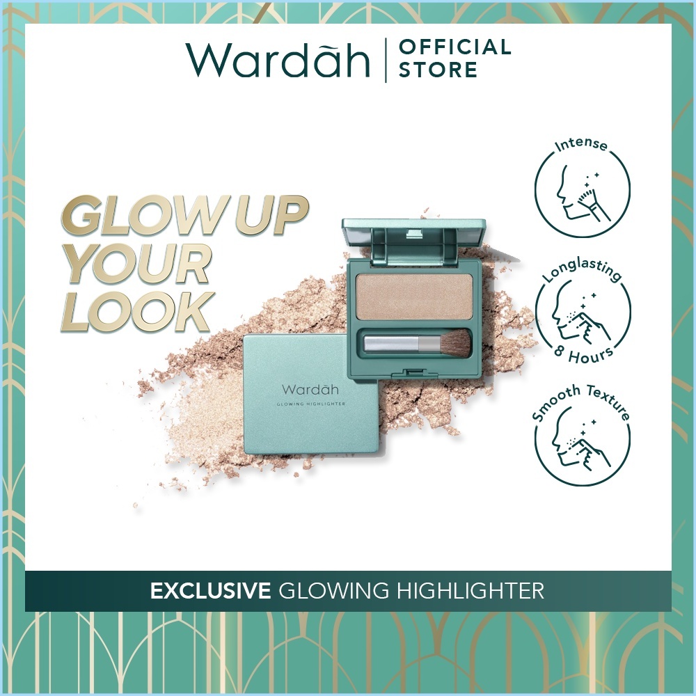 Wardah Exclusive Glowing Highlighter 6.5 gr - Memberikan Efek Glowing Yang Intense