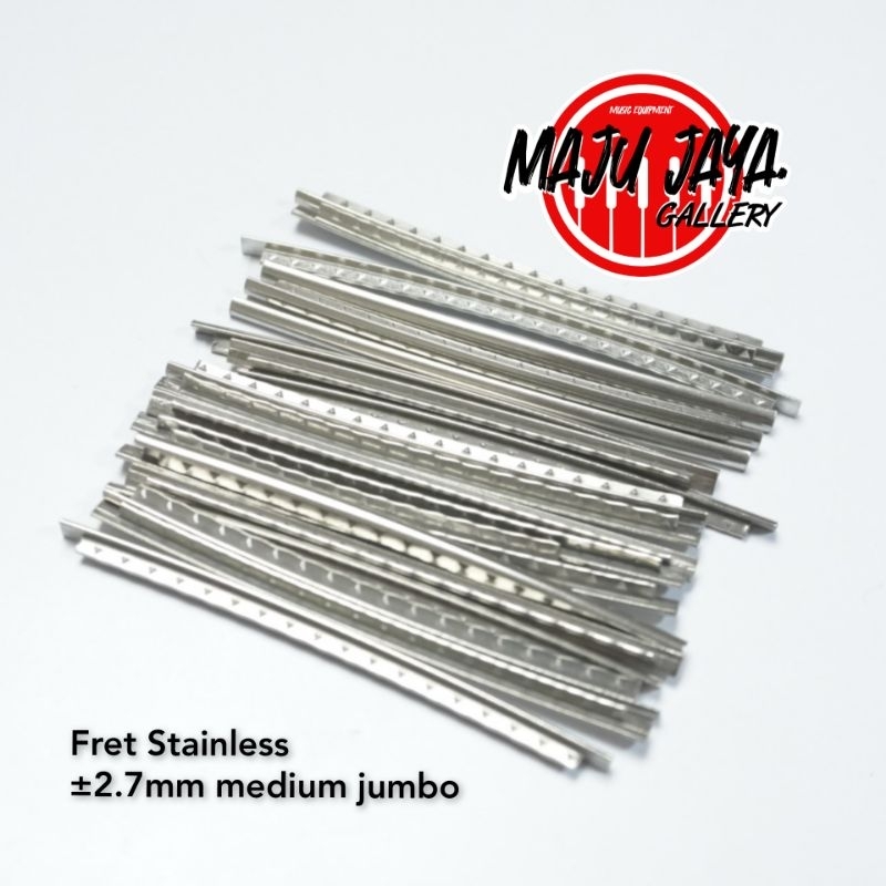fret gitar akustik or elektrik stainless steel 2.7mm medium jumbo
