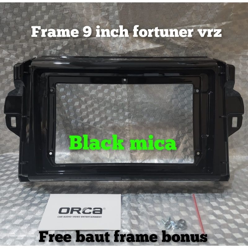 frame head unit android 9 inch toyota fortuner vrz