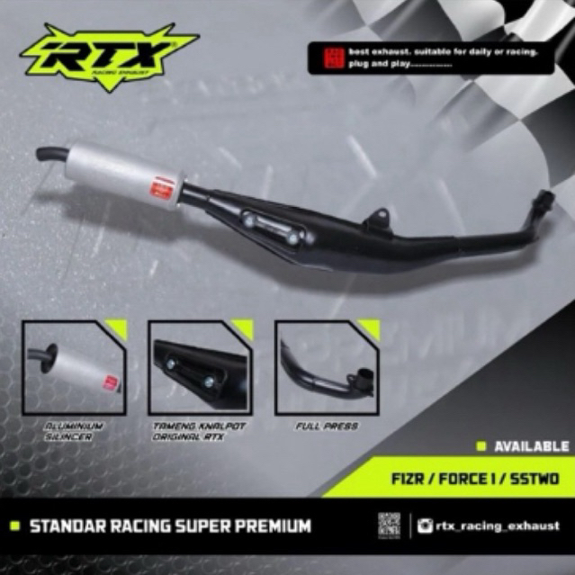 knalpot rtx kenalpot fiz fizR RTX racing technology exhaust super premium
