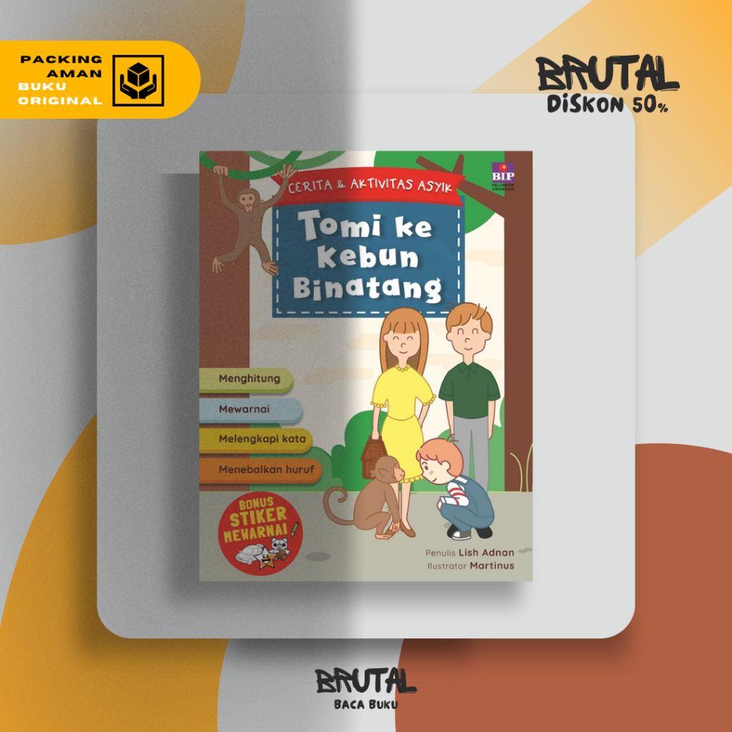 BBD - CERITA DAN AKTIVITAS ASYIK : TOMI DAN KEBUN BINATANG ORIGINAL