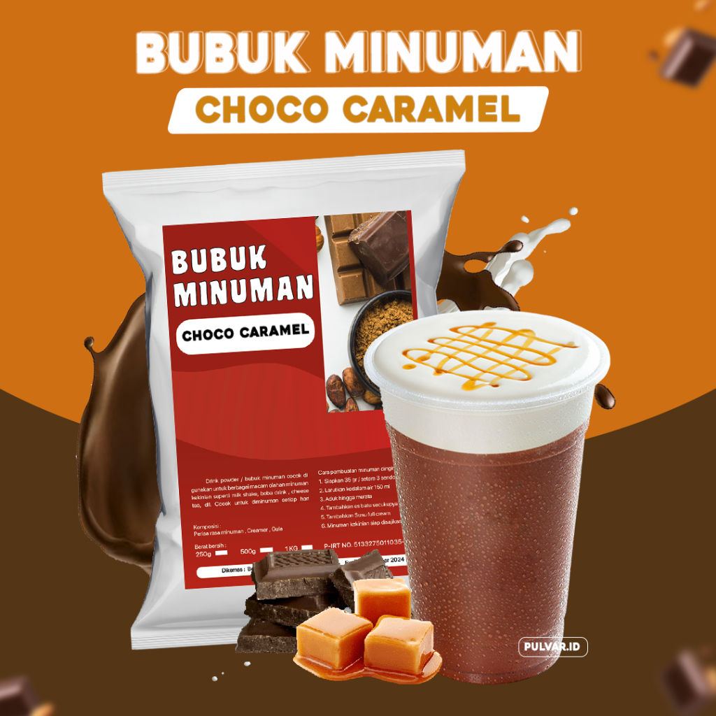 

BUBUK MINUMAN RASA CHOCO CARAMEL / SERBUK MINUMAN RASA CHOCO CARAMEL / BUBUK MINUMAN CHOCO CARAMEL
