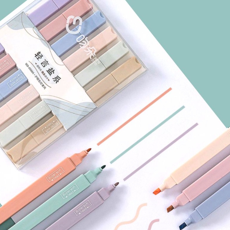 

Mur4h HM64 Stabilo Warna Pastel Highlighter Color 6 Pcs Stabilo isi 6 Warna Pastel Stabilo Highlighter Serba Murah