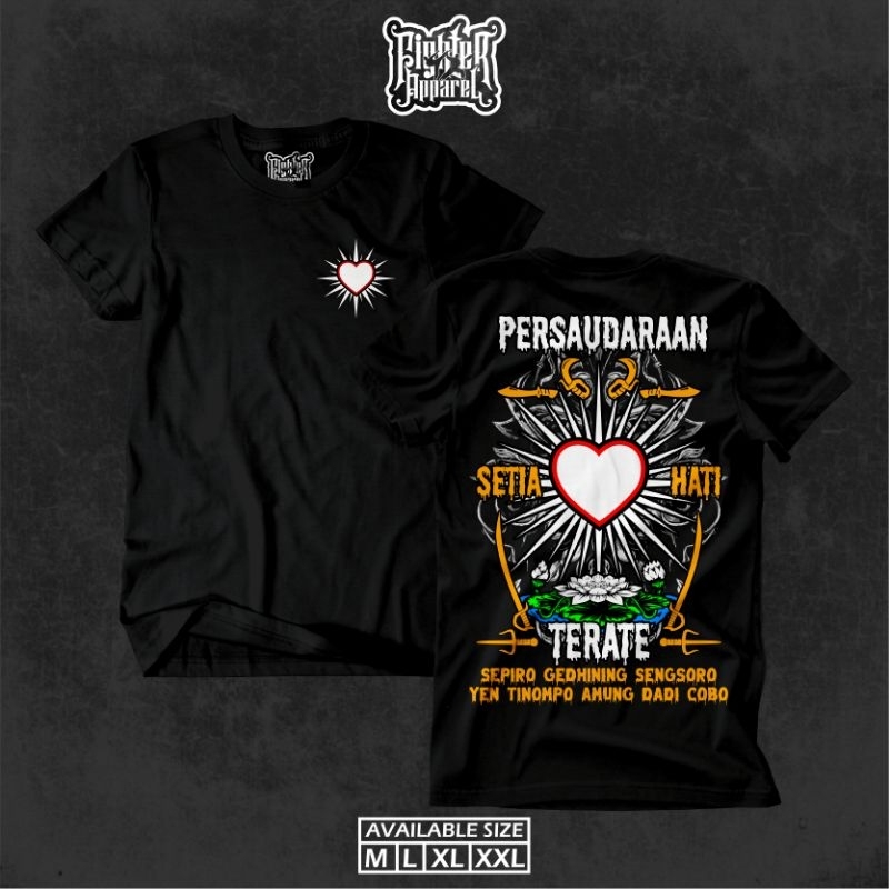 Kaos Pencak silat PSHT premium sablon full punggung by Fighter Apparel