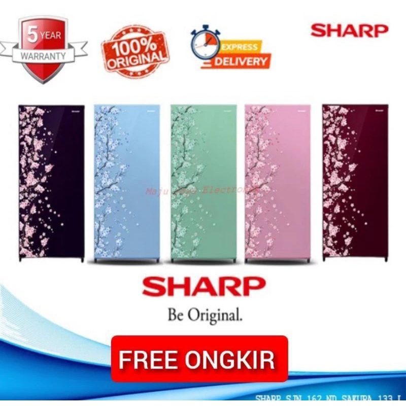 SHARP KULKAS 1 PINTU SJN 162 SAKURA
