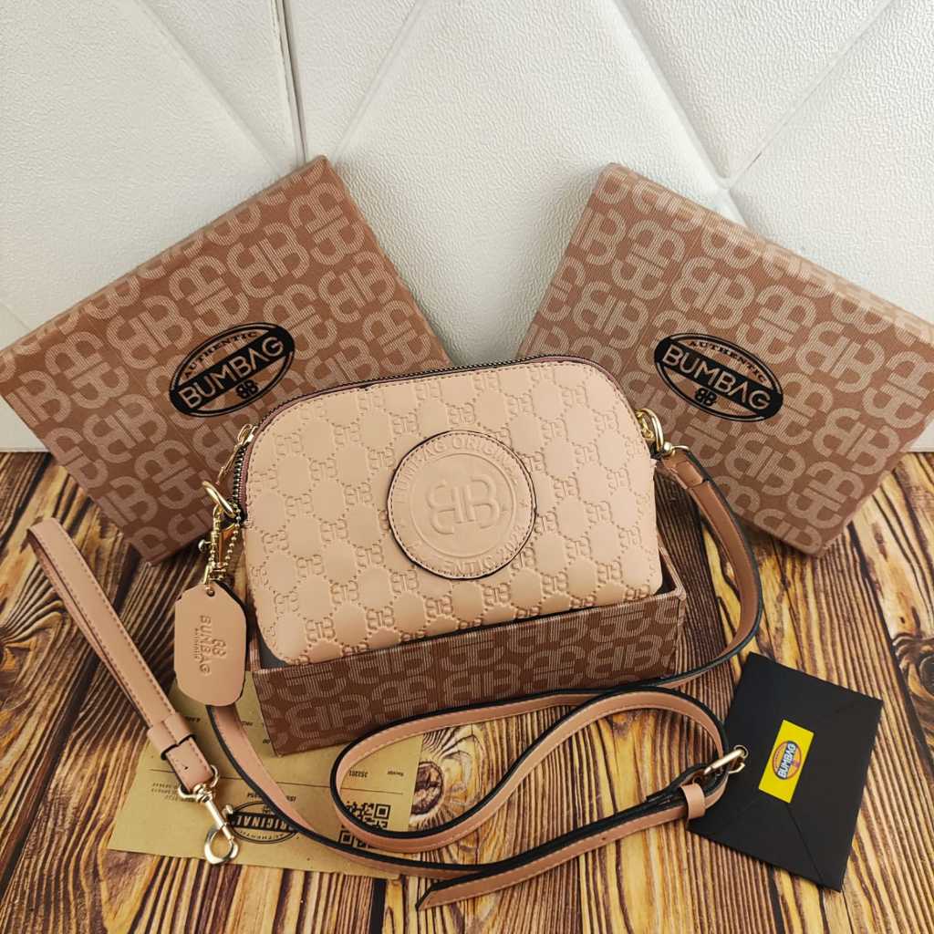BAMBEG - TAS WANITA CLUTCH HANDBAG OVAL FREEBOX SELEMPANG - CLUTCH OVAL SELEMPANG - Tas Selempang Ce