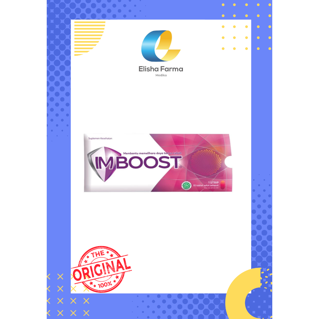 Imboost Tablet / Imbost Force Tablet (Strip 10tablet )/Suplemen Kesehatan Daya Tahan Tubuh / Immunom