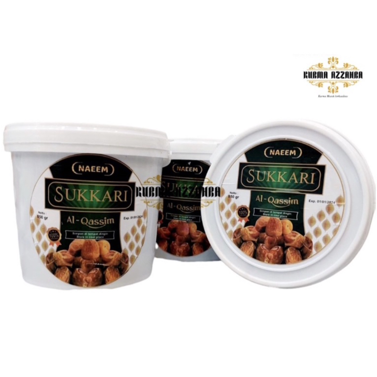 

Kurma Sukari Ember 850gram Alqassim Nr