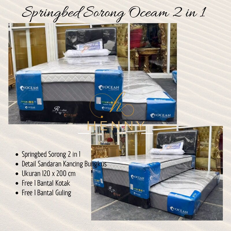 Henny Furniture Springbed Sorong Ocean 2 in 1