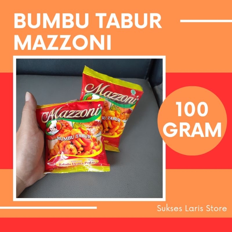 

BUMBU TABUR MAZZONI RASA JAGUNG MANIS DAN BALADO 100 GRAM | BUMBU TABUR | BUMBU RASA JAGUNG | BUMBU BALADO | BUMBU TABUR BALADO | MAZZONI