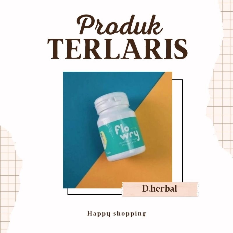 PEMUTIH BADAN FLOWRY WHITENING CAPSULE/ COLLAGEN ISI 30