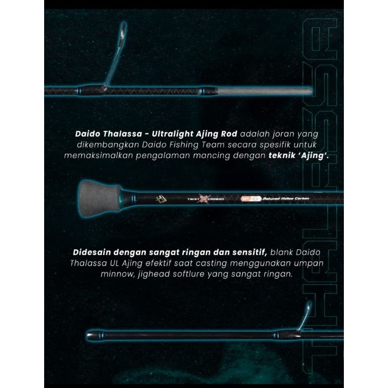 JORAN PANCING DAIDO THALASSA UL ULTRALIGHT 662 ATAU 732 CARBON 30 T THALASA CARBON SEDIA JUGA HANYA