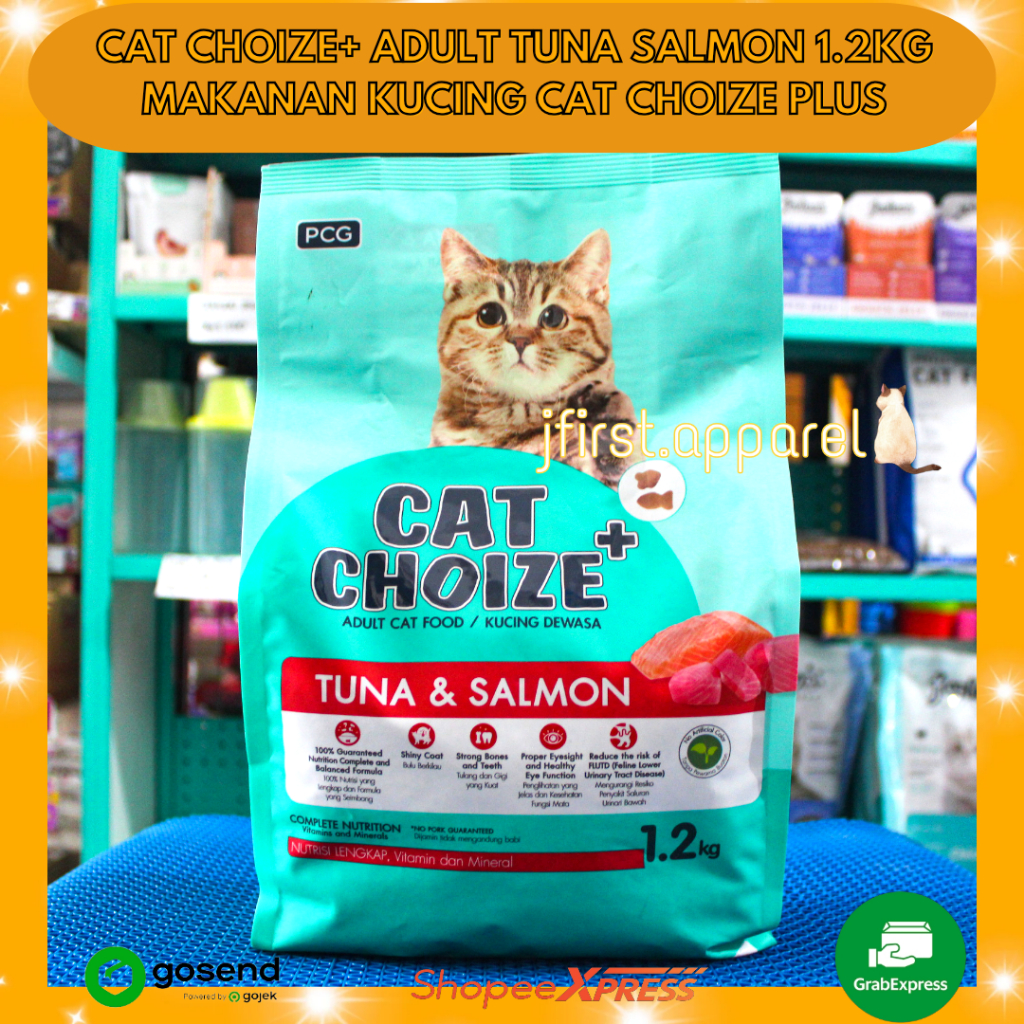 CAT CHOIZE+ ADULT TUNA SALMON 1.2KG | MAKANAN KUCING CAT CHOIZE PLUS